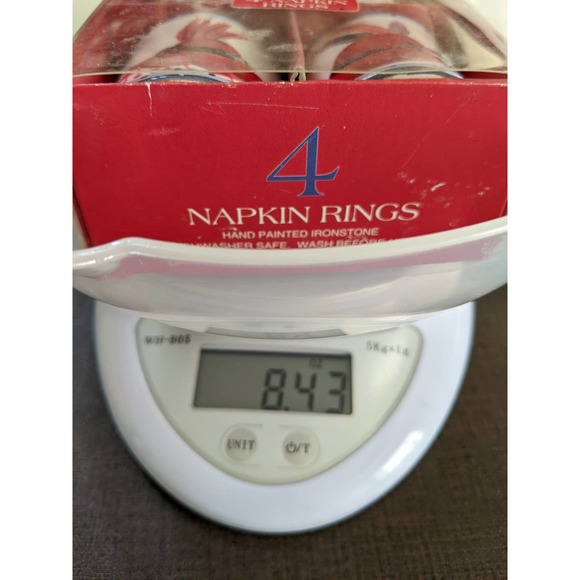 Red Hat Society Ladies Set of 4 Napkin Rings by Canterbury Potteries - Picture 5 of 5